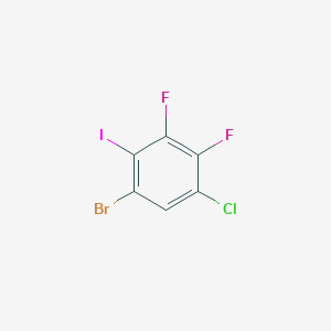 molecular formula C6HBrClF2I B2369832 1-Bromo-5-chloro-3,4-difluoro-2-iodobenzene CAS No. 2451256-38-3