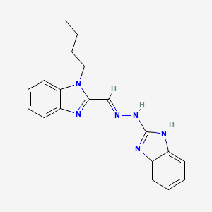 (E)-2-((2-(1H-benzo[d]imidazol-2-yl)hydrazono)methyl)-1-butyl-1H-benzo[d]imidazole