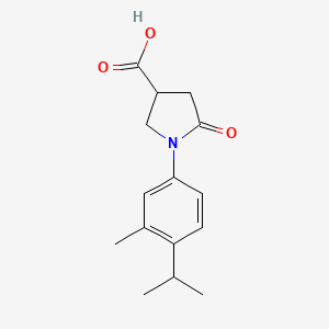 1-(4-Isopropyl-3-methylphenyl)-5-oxo-3-pyrrolidinecarboxylic acid