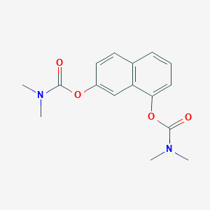 molecular formula C16H18N2O4 B2369875 [8-(dimethylcarbamoyloxy)naphthalen-2-yl] N,N-dimethylcarbamate CAS No. 526190-44-3
