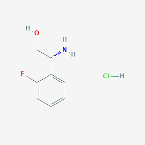 molecular formula C8H11ClFNO B2369883 (R)-2-Amino-2-(2-fluorophenyl)ethanol hydrochloride CAS No. 1391443-75-6