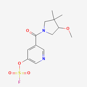 3-Fluorosulfonyloxy-5-(4-methoxy-3,3-dimethylpyrrolidine-1-carbonyl)pyridine