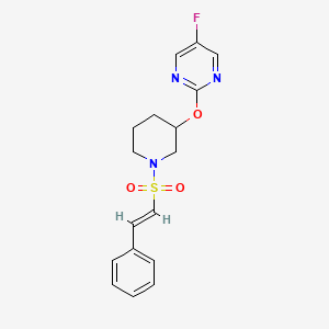 (E)-5-fluoro-2-((1-(styrylsulfonyl)piperidin-3-yl)oxy)pyrimidine