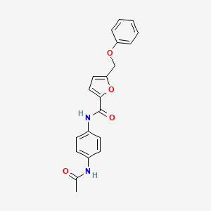 N-(4-acetamidophenyl)-5-(phenoxymethyl)furan-2-carboxamide