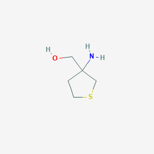 molecular formula C5H12ClNOS B2369930 (3-氨基硫环-3-基)甲醇 CAS No. 1183307-58-5