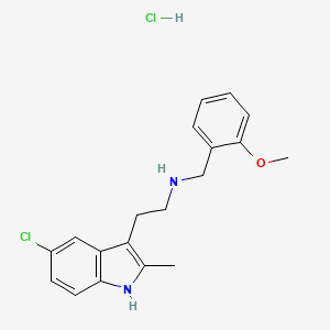 2-(5-chloro-2-methyl-1H-indol-3-yl)-N-(2-methoxybenzyl)ethanamine hydrochloride