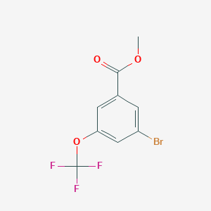 molecular formula C9H6BrF3O3 B2369933 Methyl 3-bromo-5-(trifluoromethoxy)benzoate CAS No. 1306763-53-0