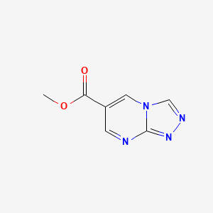 molecular formula C7H6N4O2 B2369940 [1,2,4]三唑并[4,3-a]嘧啶-6-甲酸甲酯 CAS No. 1779132-15-8