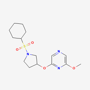 2-((1-(Cyclohexylsulfonyl)pyrrolidin-3-yl)oxy)-6-methoxypyrazine