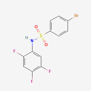 molecular formula C12H7BrF3NO2S B2369948 4-溴-N-(2,4,5-三氟苯基)苯磺酰胺 CAS No. 1480694-08-3