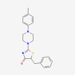 molecular formula C21H23N3OS B2369950 5-苄基-2-(4-(对甲苯基)哌嗪-1-基)噻唑-4(5H)-酮 CAS No. 477288-48-5