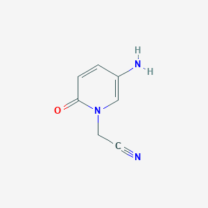 2-(5-Amino-2-oxo-1,2-dihydropyridin-1-YL)acetonitrile