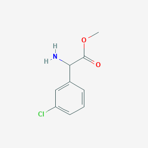 molecular formula C9H10ClNO2 B2369979 Methyl 2-amino-2-(3-chlorophenyl)acetate CAS No. 1351586-91-8; 532987-11-4