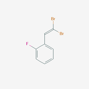 molecular formula C8H5Br2F B2369985 1-(2,2-Dibromovinyl)-2-fluorobenzene CAS No. 401514-42-9