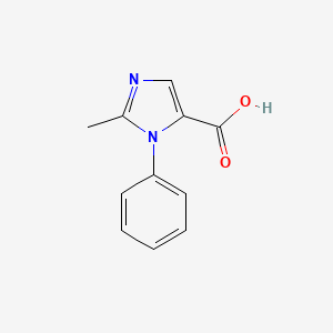 molecular formula C11H10N2O2 B2369989 2-甲基-1-苯基-1H-咪唑-5-羧酸 CAS No. 1355004-61-3