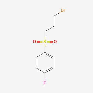 molecular formula C9H10BrFO2S B2369998 1-(3-溴丙磺酰基)-4-氟苯 CAS No. 1082893-80-8