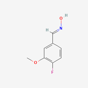molecular formula C8H8FNO2 B2370005 4-Fluoro-3-methoxybenzaldehyde oxime CAS No. 886762-52-3