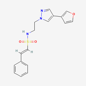 (E)-N-(2-(4-(furan-3-yl)-1H-pyrazol-1-yl)ethyl)-2-phenylethenesulfonamide