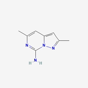 molecular formula C8H10N4 B2370039 2,5-二甲基吡唑并[1,5-c]嘧啶-7-胺 CAS No. 37658-17-6