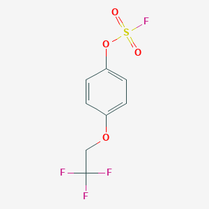 molecular formula C8H6F4O4S B2370065 1-Fluorosulfonyloxy-4-(2,2,2-trifluoroethoxy)benzene CAS No. 2411264-92-9