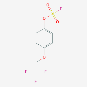 molecular formula C8H6F4O4S B2370065 1-氟磺酰氧基-4-(2,2,2-三氟乙氧基)苯 CAS No. 2411264-92-9