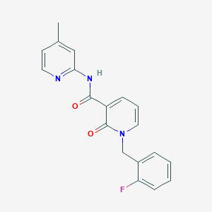 1-(2-fluorobenzyl)-N-(4-methylpyridin-2-yl)-2-oxo-1,2-dihydropyridine-3-carboxamide