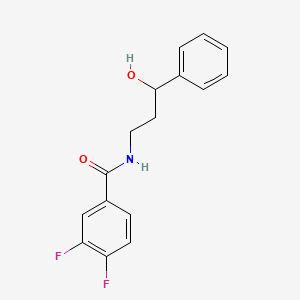3,4-difluoro-N-(3-hydroxy-3-phenylpropyl)benzamide