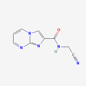 molecular formula C9H7N5O B2370090 N-(Cyanomethyl)imidazo[1,2-a]pyrimidine-2-carboxamide CAS No. 2249090-61-5