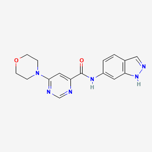 N-(1H-indazol-6-yl)-6-morpholinopyrimidine-4-carboxamide