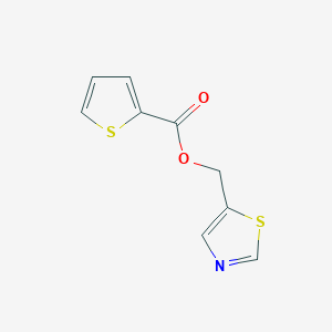 molecular formula C9H7NO2S2 B2370130 1,3-噻唑-5-基甲基 2-噻吩甲酸酯 CAS No. 478247-82-4
