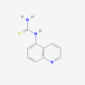molecular formula C10H9N3S B2370145 N-quinolin-5-ylthiourea CAS No. 860621-03-0
