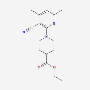 Ethyl 1-(3-cyano-4,6-dimethylpyridin-2-yl)piperidine-4-carboxylate