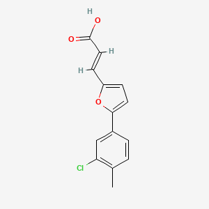 (2E)-3-[5-(3-chloro-4-methylphenyl)furan-2-yl]prop-2-enoic acid