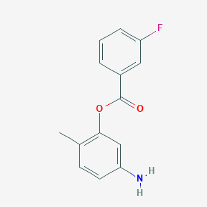 (5-Amino-2-methylphenyl) 3-fluorobenzoate