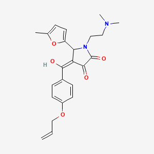 1-[2-(dimethylamino)ethyl]-3-hydroxy-5-(5-methylfuran-2-yl)-4-[4-(prop-2-en-1-yloxy)benzoyl]-2,5-dihydro-1H-pyrrol-2-one