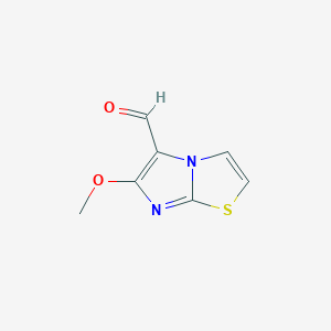 molecular formula C7H6N2O2S B2370172 6-甲氧基咪唑并[2,1-b][1,3]噻唑-5-甲醛 CAS No. 180688-62-4