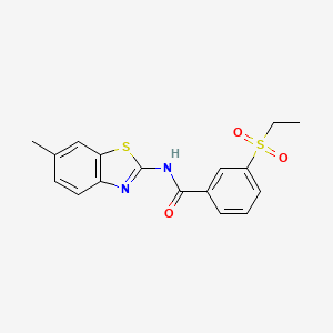 3-(ethylsulfonyl)-N-(6-methylbenzo[d]thiazol-2-yl)benzamide