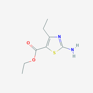 molecular formula C8H12N2O2S B2370190 Ethyl 2-amino-4-ethyl-1,3-thiazole-5-carboxylate CAS No. 72850-74-9