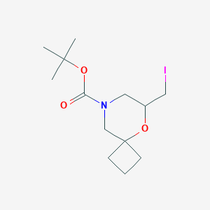 Tert-butyl 6-(iodomethyl)-5-oxa-8-azaspiro[3.5]nonane-8-carboxylate