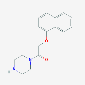 molecular formula C16H18N2O2 B2370198 2-萘-1-氧基-1-哌嗪-1-乙酮 CAS No. 610802-14-7