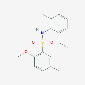 N-(2-ethyl-6-methylphenyl)-2-methoxy-5-methylbenzenesulfonamide