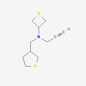N-(prop-2-yn-1-yl)-N-[(thiolan-3-yl)methyl]thietan-3-amine