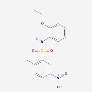 molecular formula C15H16N2O5S B2370220 N-(2-ethoxyphenyl)-2-methyl-5-nitrobenzenesulfonamide CAS No. 428495-05-0