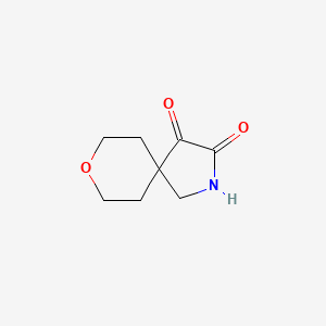 molecular formula C8H11NO3 B2370224 8-Oxa-2-azaspiro[4.5]decane-3,4-dione CAS No. 1909326-67-5