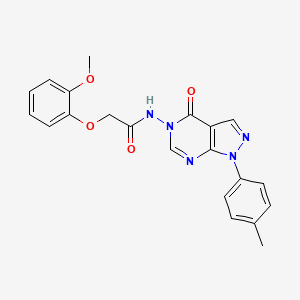 2-(2-methoxyphenoxy)-N-(4-oxo-1-(p-tolyl)-1H-pyrazolo[3,4-d]pyrimidin-5(4H)-yl)acetamide