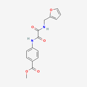 molecular formula C15H14N2O5 B2370232 4-(2-((呋喃-2-基甲基)氨基)-2-氧代乙酰氨基)苯甲酸甲酯 CAS No. 205749-60-6