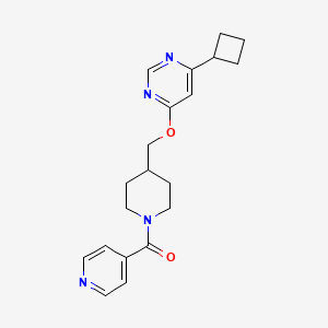 [4-[(6-Cyclobutylpyrimidin-4-yl)oxymethyl]piperidin-1-yl]-pyridin-4-ylmethanone