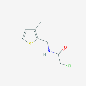 molecular formula C8H10ClNOS B2370259 2-氯-N-(3-甲基噻吩-2-基甲基)-乙酰胺 CAS No. 1306603-04-2