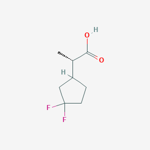 (2S)-2-(3,3-Difluorocyclopentyl)propanoic acid