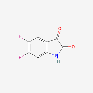 molecular formula C8H3F2NO2 B2370298 5,6-Difluoroindoline-2,3-dione CAS No. 774-47-0; 83684-73-5